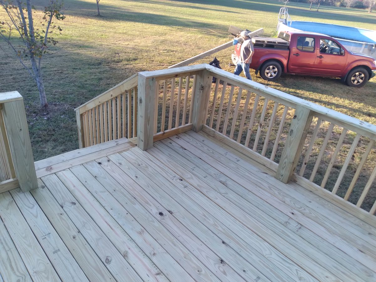 Deck Installation for The Handyman Viking in Dandridge, TN
