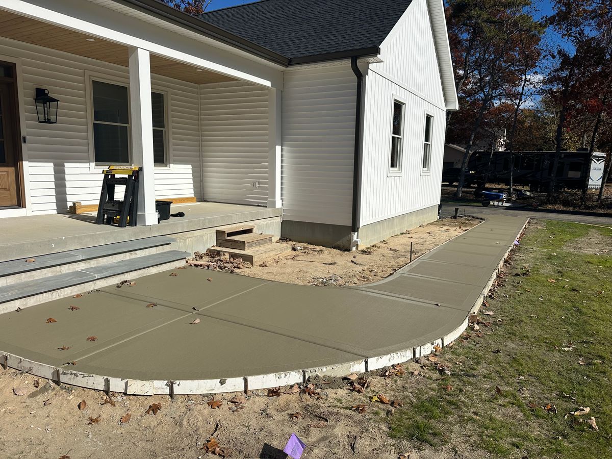 Concrete Driveway Installation for DiDaniele Masonry in Tuckerton, NJ