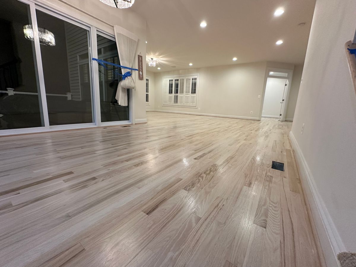 Floor Sand and finish for K&A Hardwood Floors in Alexandria, VA