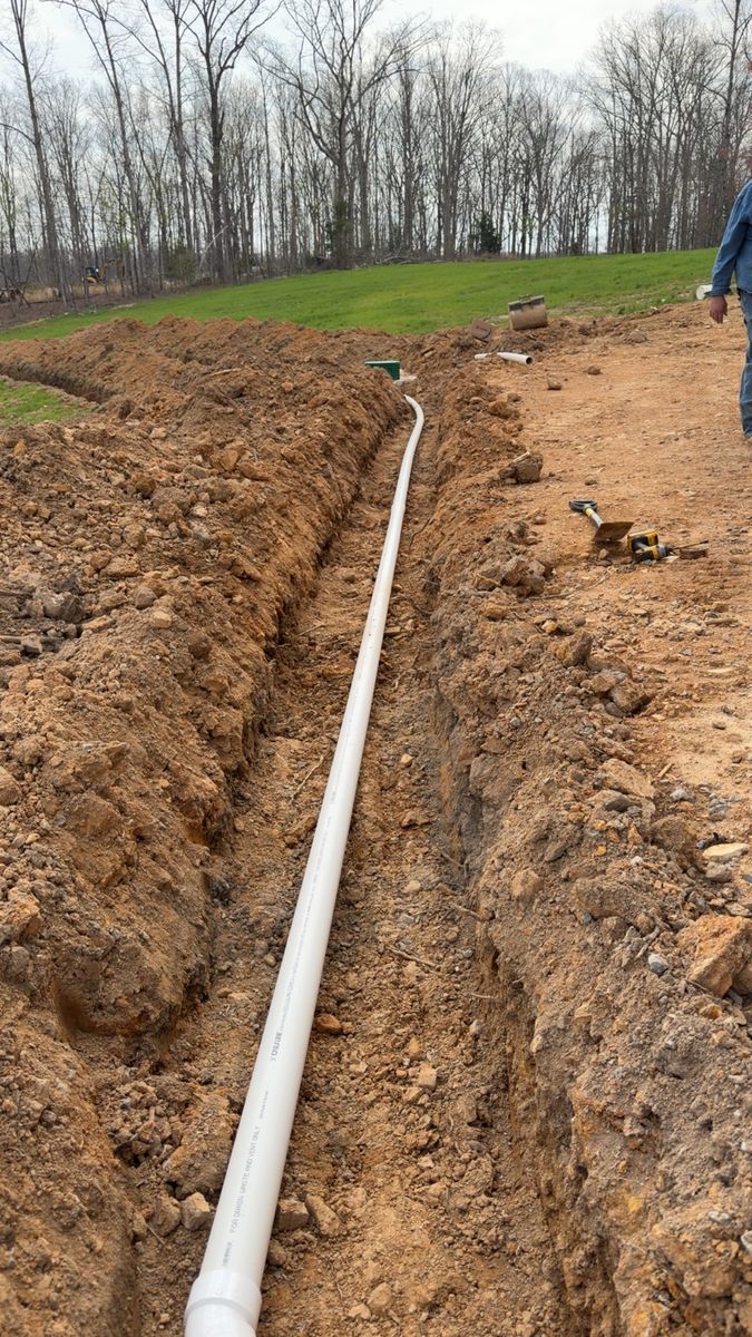Trenching for Double V Services in Dickson, TN