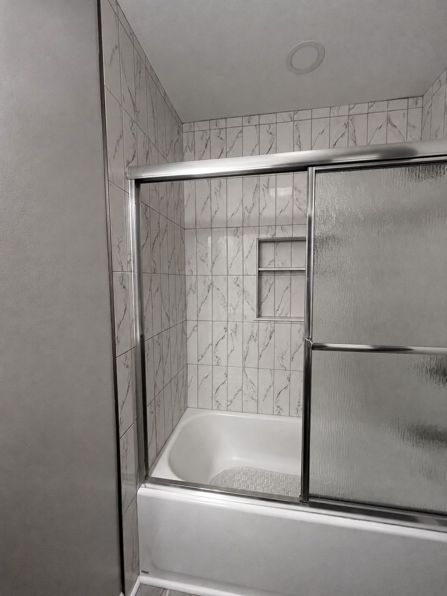 Bathroom Renovation for Newbury Construction & Remodeling LLC in Trenton, TN