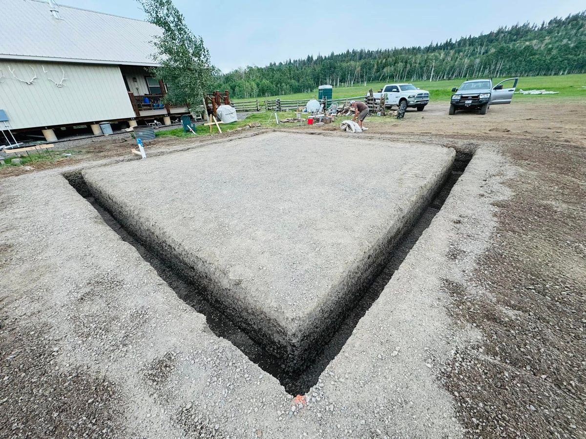 Foundation Digging for West Creek Excavation in Montrose, CO