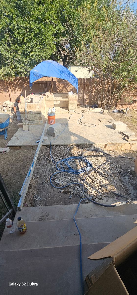 Stonework for Martin's Masonry & Landscaping in Leander, TX