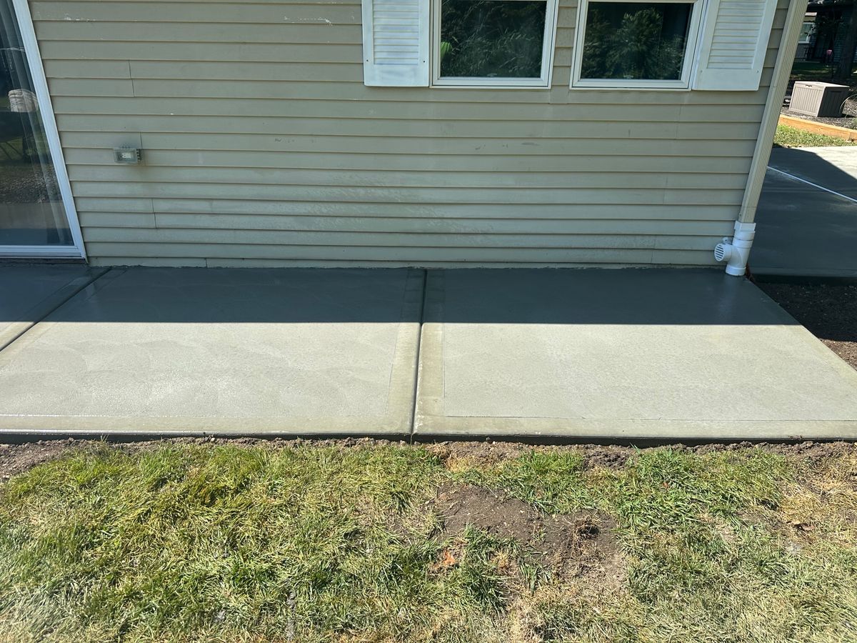 Stamped Concrete Installation for DiDaniele Masonry in Tuckerton, NJ
