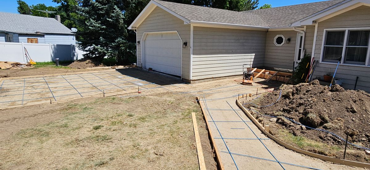 Concrete Slab Construction & Saw Cutting for Carel Contracting & Home Services LLC in Billings, MT