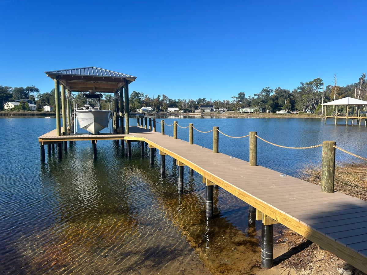 Dock Construction for J&H Land and Marine in Panama City, FL