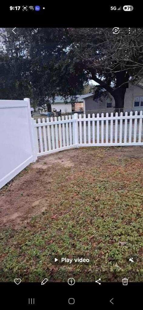 Vinyl Fence for JB Nealy Fence in Elgin, SC