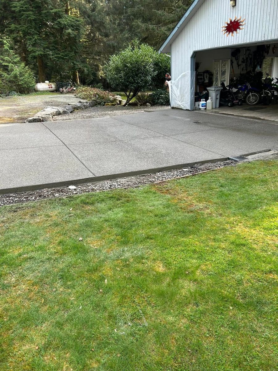Concrete Driveways for MD Construction & Sewer in North Yelm, WA