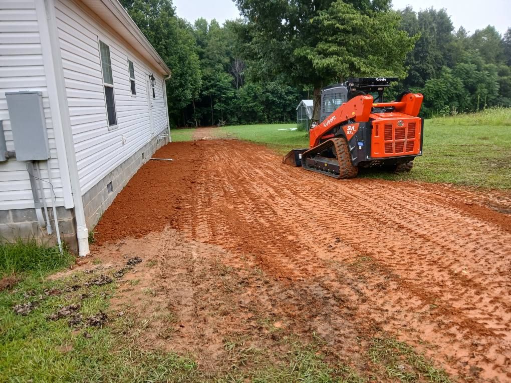 Skid Steer Work for Whiskey Ridge Mulching & Land Services in South Boston, VA
