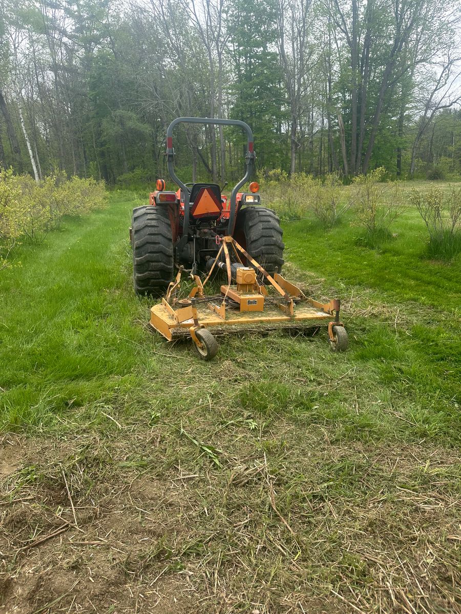 Rotor tilling & bush hogging for CWB Lawn Care & Landscaping in Franklin County, ME