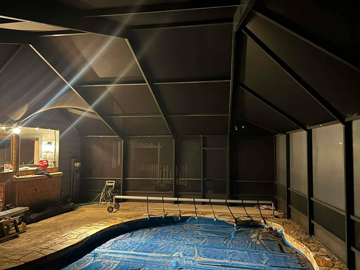 Patio Rescreening for SG Outdoor Solutions in Deltona, FL