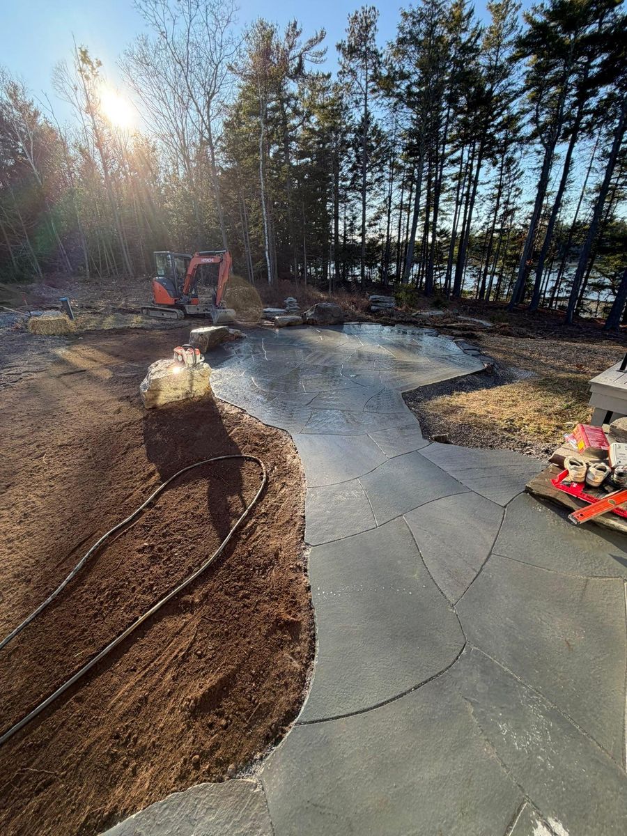 Patio Design & Construction for Organic Innovations Stonework and Design in Brunswick, ME