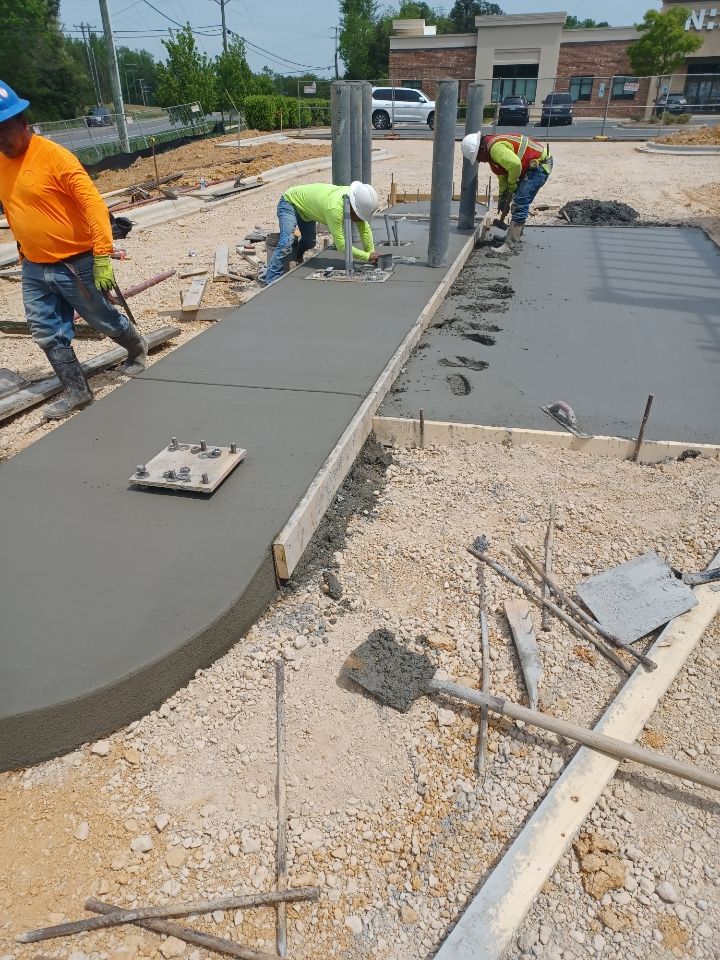 Concrete for Rushing Contracting Group, Inc. in Charlotte, North Carolina