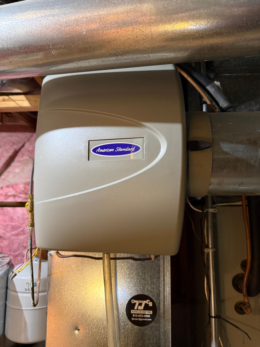 Air Quality Humidifiers and UV Lights Installs for TJS HVAC Services in Basehor, KS