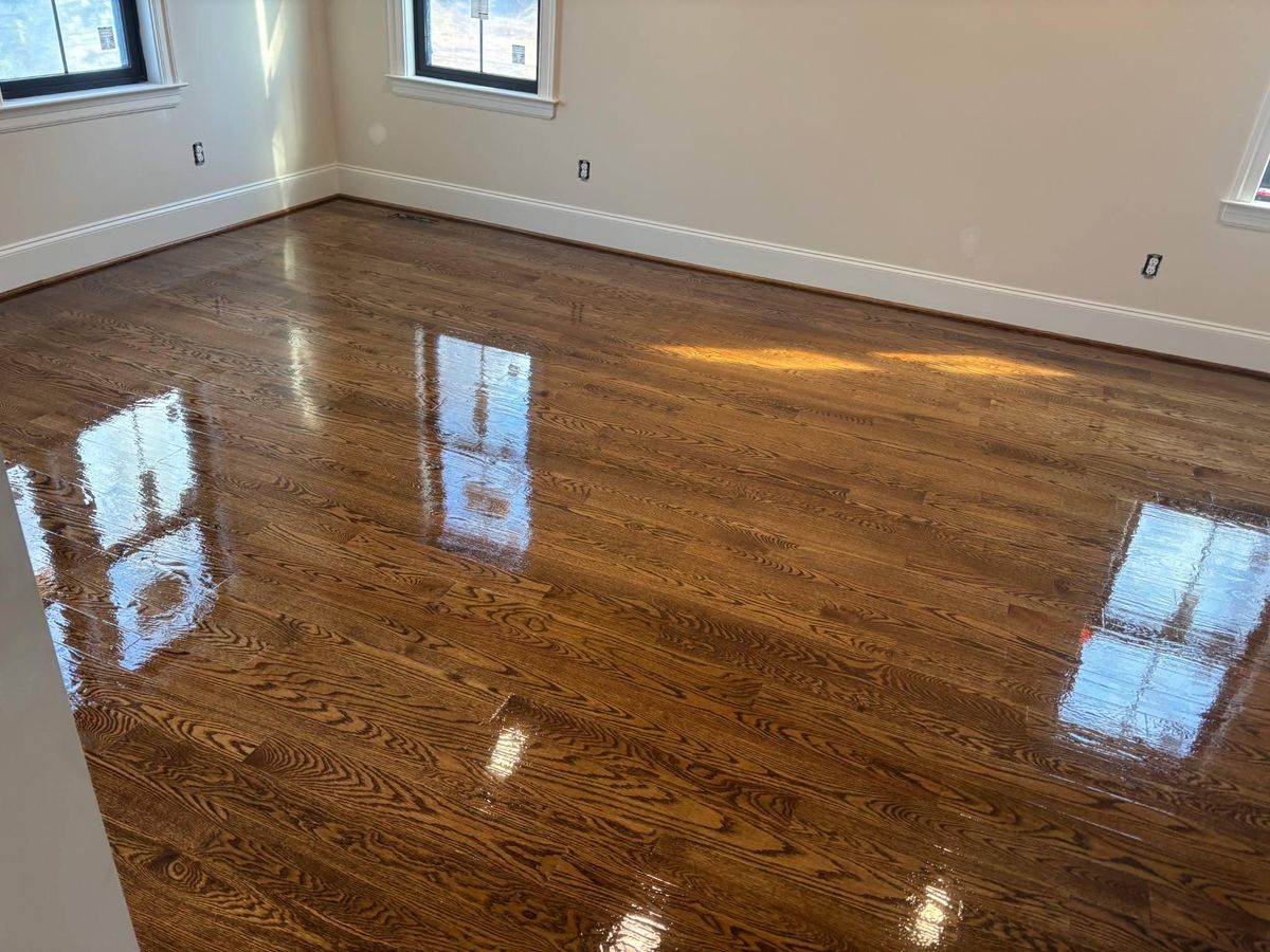 Refinishing hardwood flooring for Jason Tench Flooring LLC in Richmond, VA