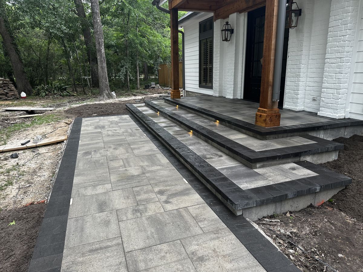 Hardscaping for Atlas Land Design in Creekside Park, TX