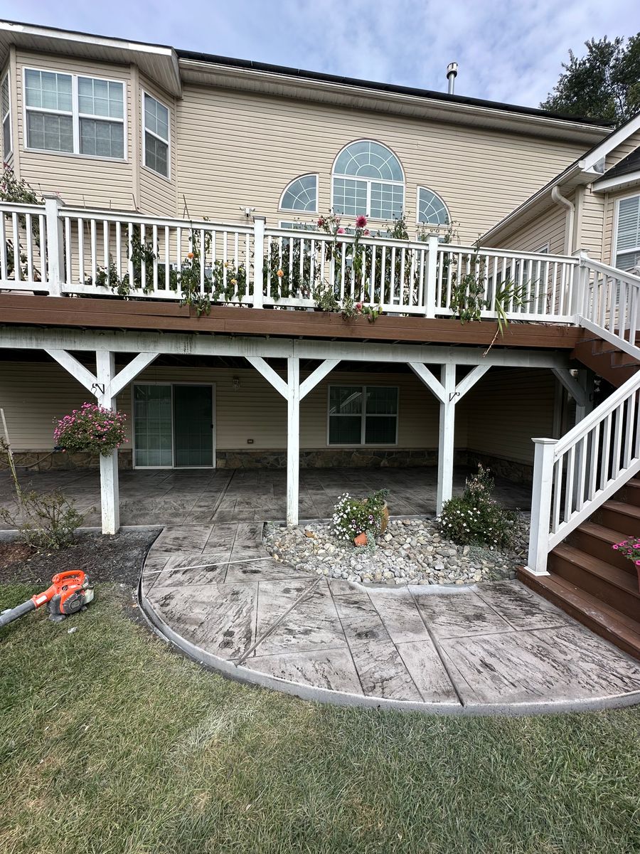 Patio Design & Installation for GV Concrete LLC in Cherry Hill Township, NJ