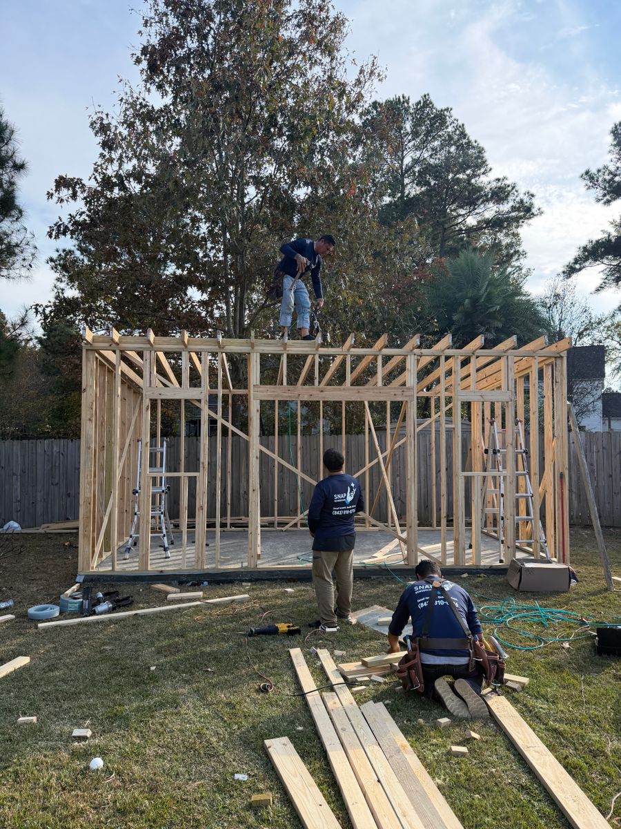 Deck & Patio Installation for Snap Remodeling in Charleston, SC