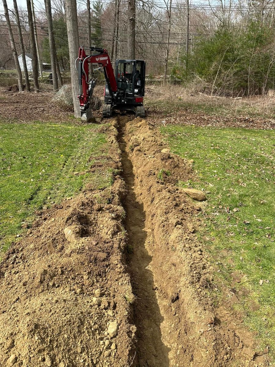 Trenching for E. Gordon Construction in Dighton, MA