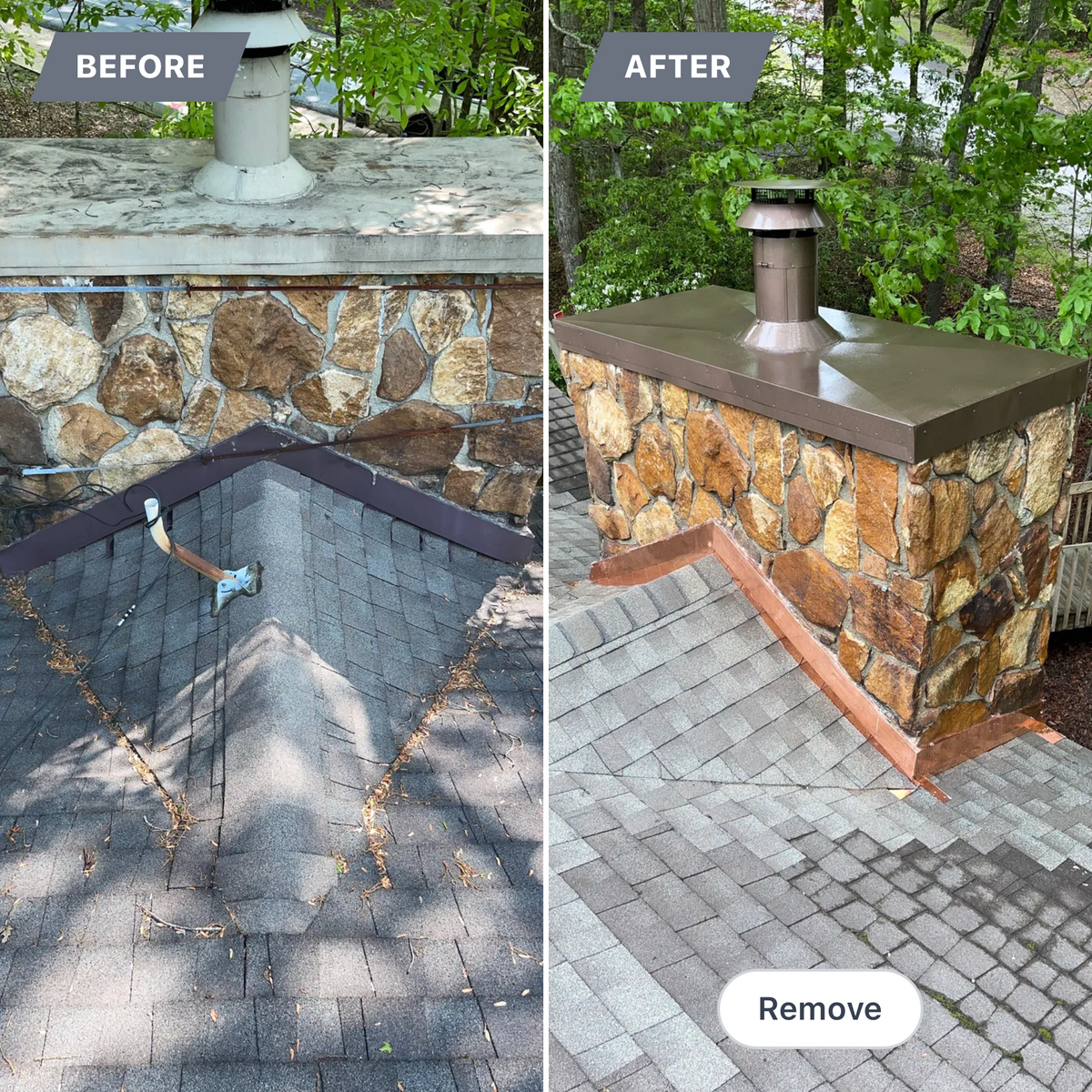 Chimney Replacement for RJ Roofing of WNC in Brevard, NC