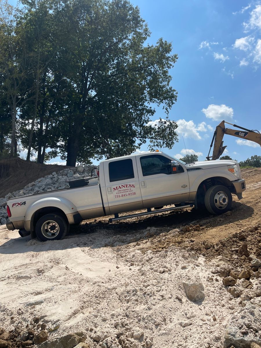 Site Preparation for Maness Trucking & Excavation in Lexington, TN