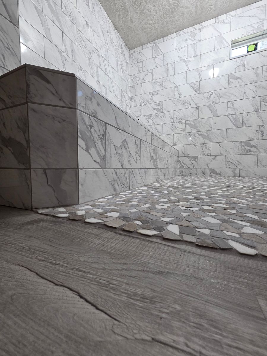 Bathroom Remodel for D&J Custom Floors in Nederland, TX