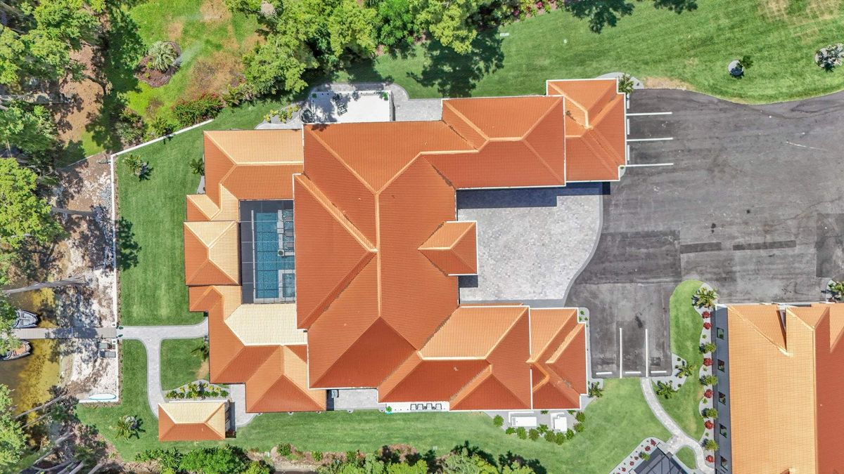 Top-down view of the property