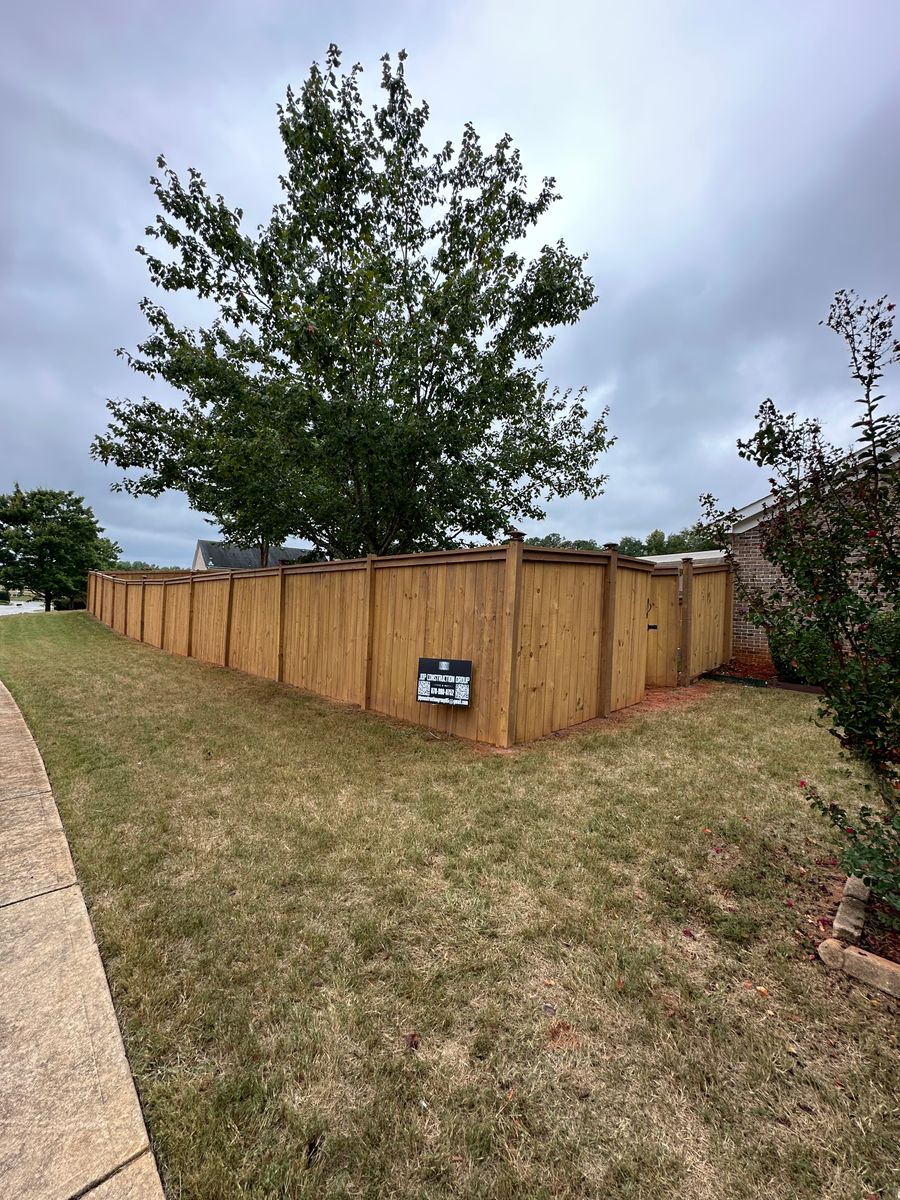 Fencing for JDP Construction Group in McDonough, GA