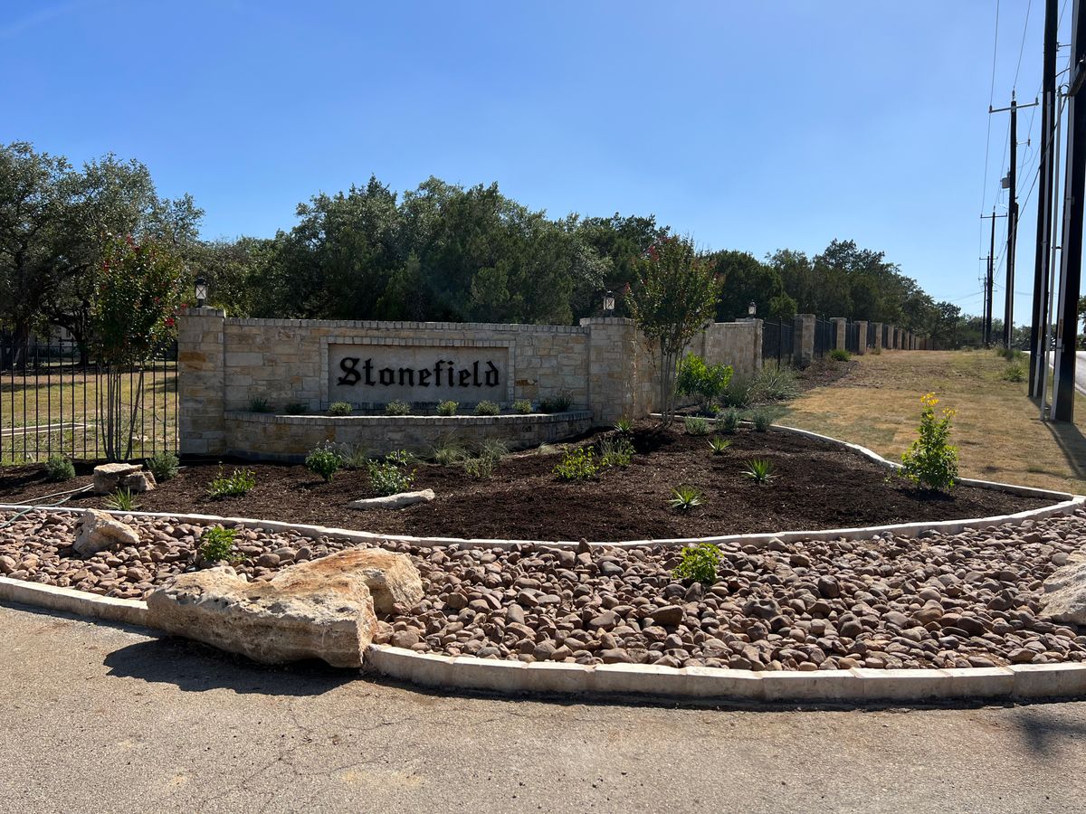 Mulch Installation for DR Landscape in San Antonio, TX