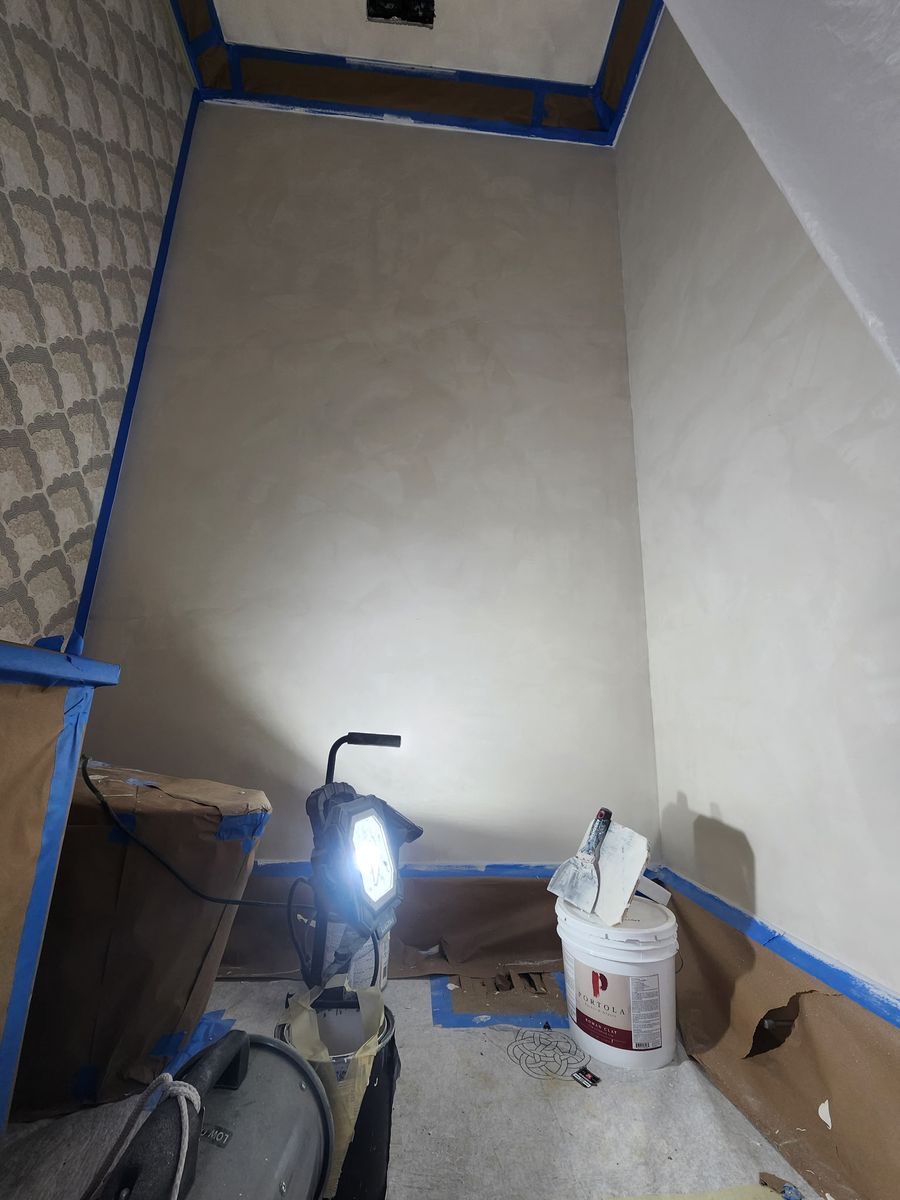 Roman Clay Finishing for Bambinos Painting in Durham, NC