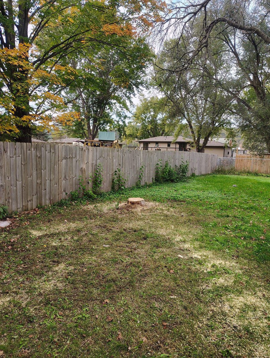 Mulch Installation for Big River lawn Care services and snow LLC in Wausau, WI