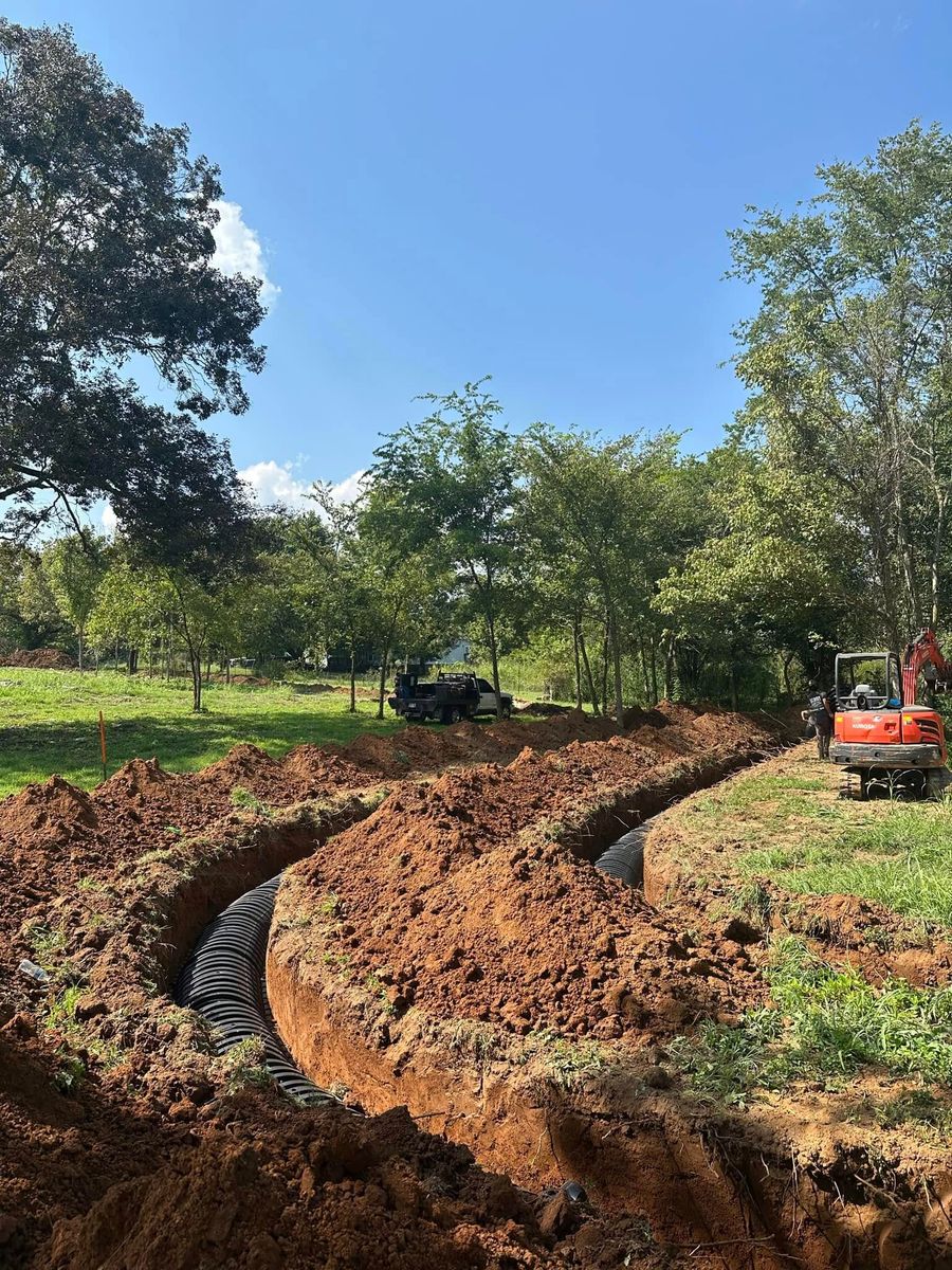 Sewer & Water Lines for Green Land Management in Mount Pleasant, TN