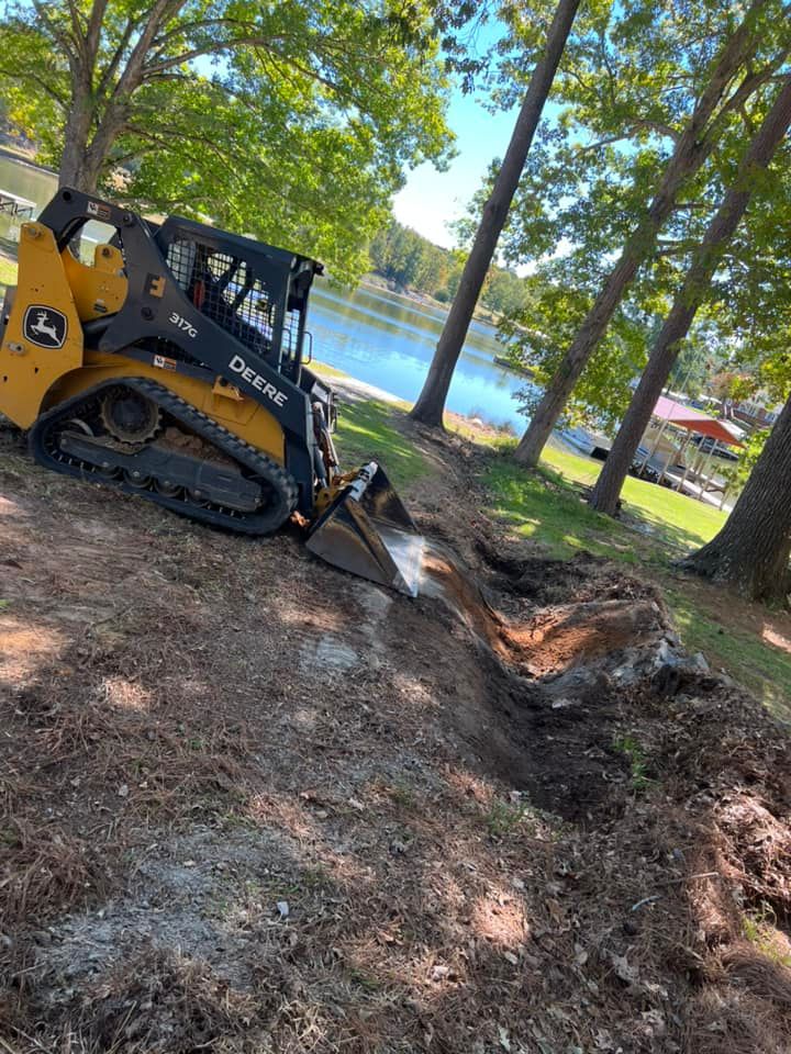 Trenching for Veteran Land Management in Greenwood, SC