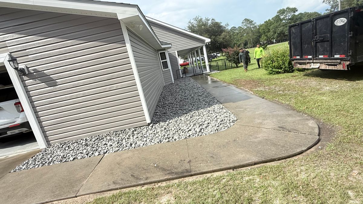 French Drain for Santos Landscape in Waycross, GA