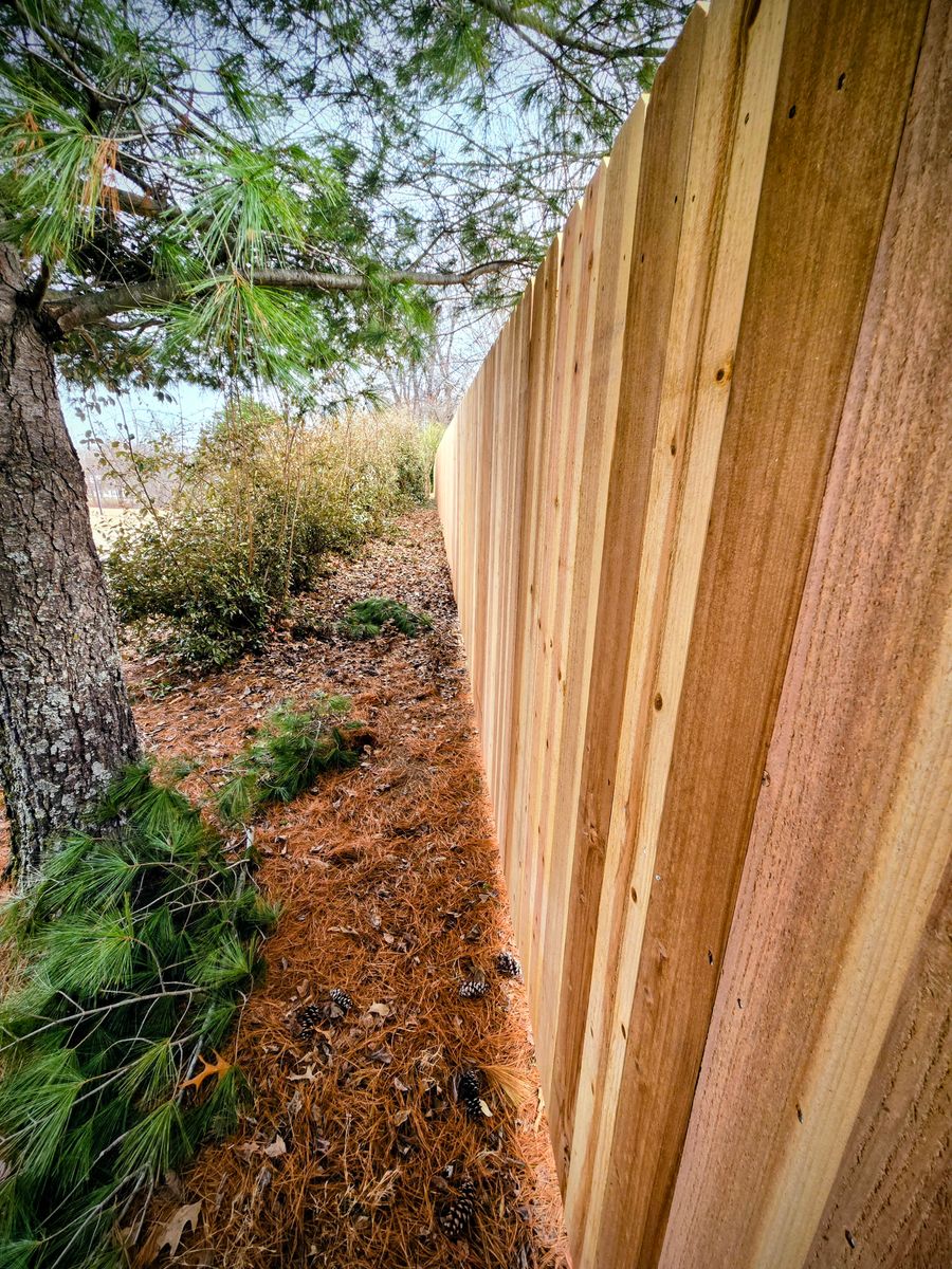 Cedar Privacy Fence Installation for Patriot Fence  in Oakland, TN
