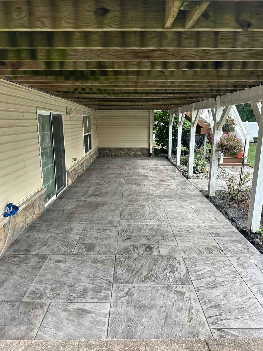 Patio Design & Installation for GV Concrete LLC in Cherry Hill Township, NJ