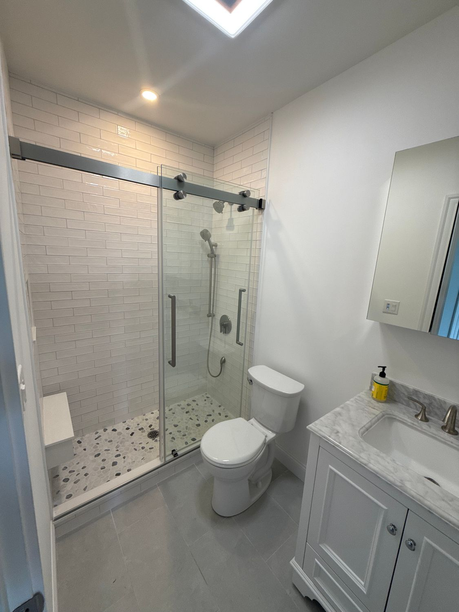Bathroom renovations for Bassett Construction LLC in Groveland, MA