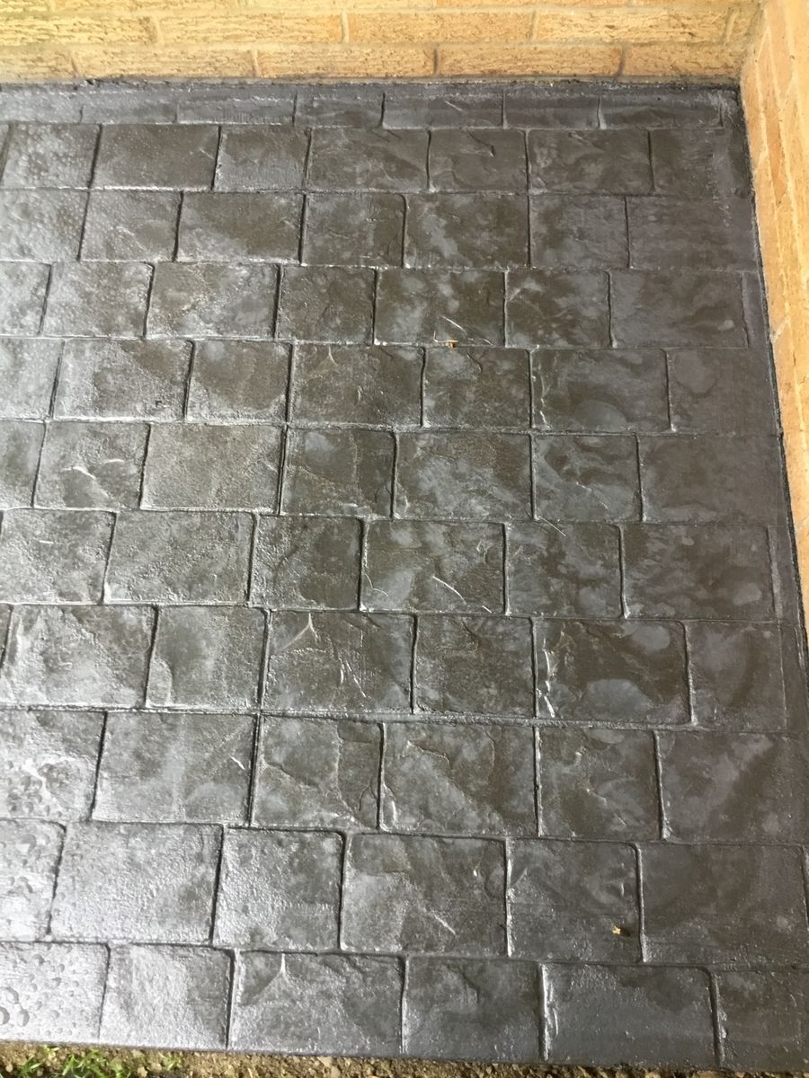 Stamped Concrete Installation for Lake Erie Companies in Grand River, OH