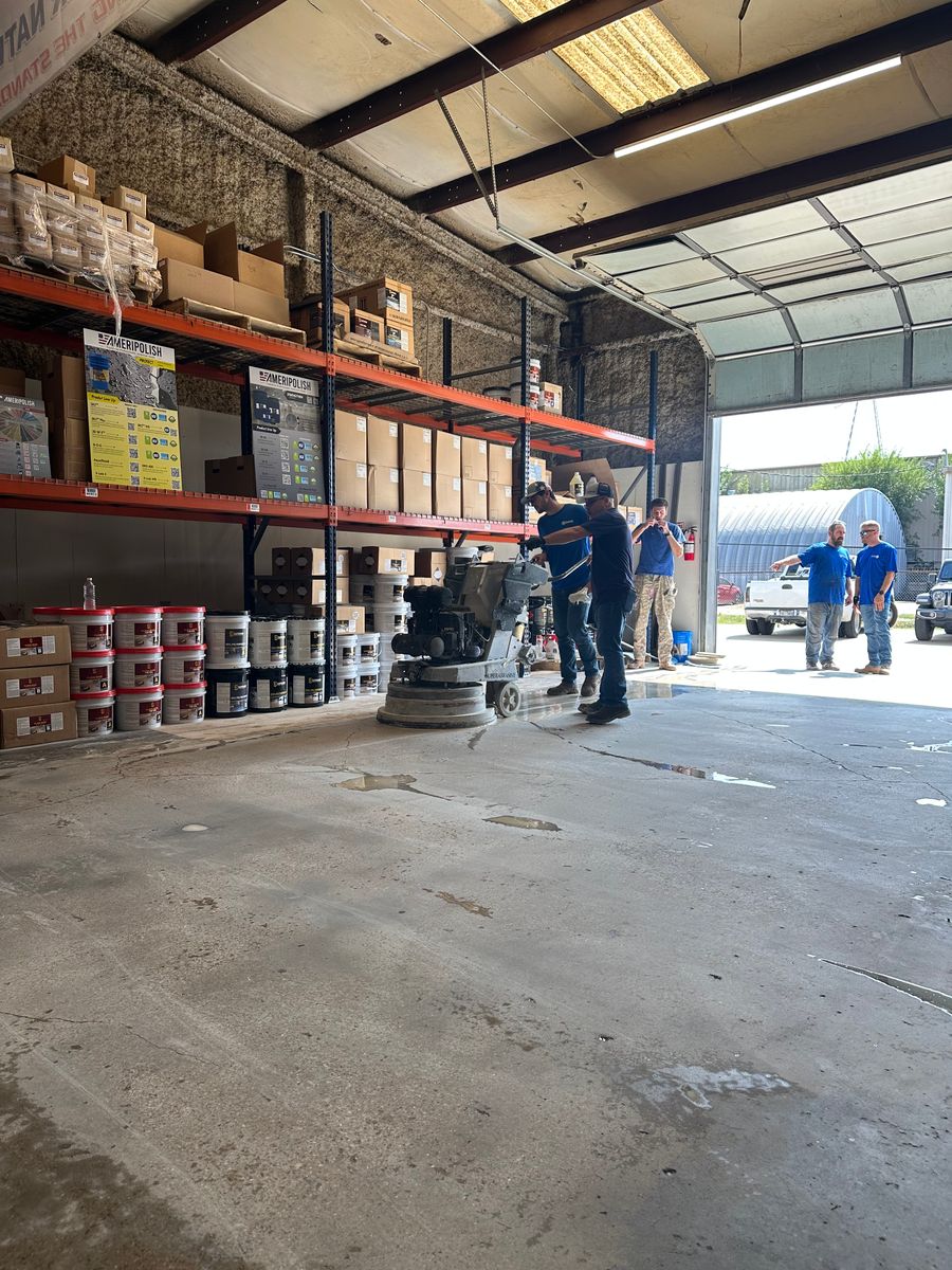 Concrete Resurfacing for Texas Curb N Borders in Houston, TX