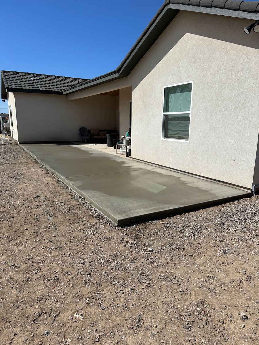 Patio Design & Installation for American Concrete Placement in Camp Verde, AZ