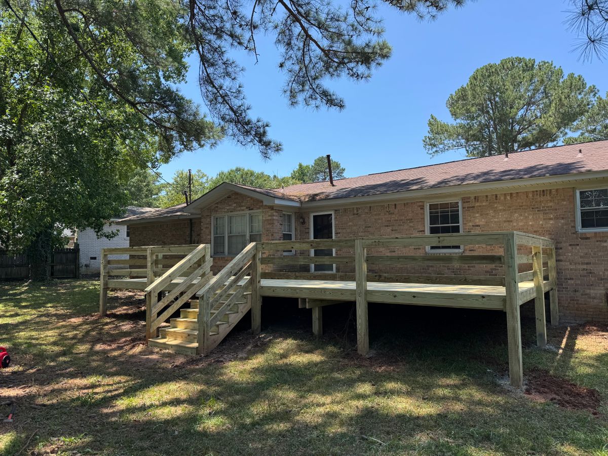 Deck Construction for Serenity Contracting in Columbia, SC