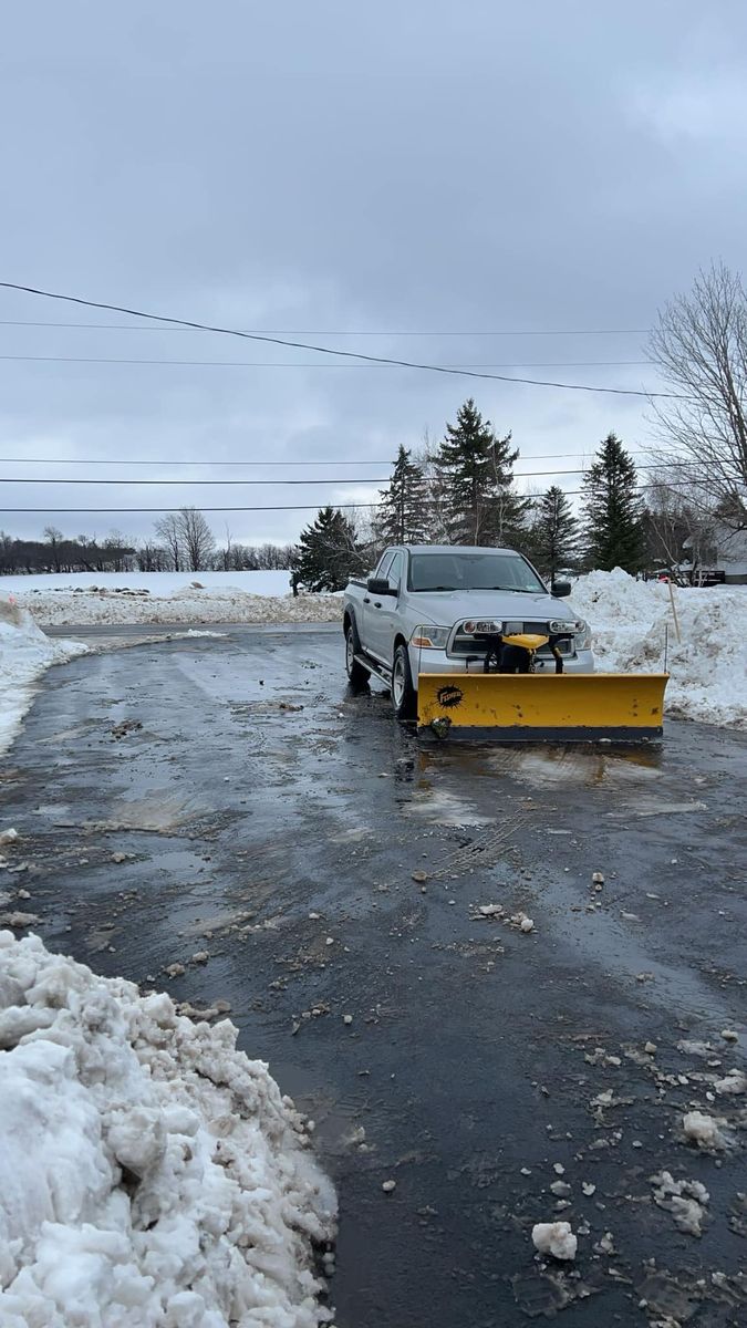 Snow Plowing for B&L Contracting in Watertown, NY