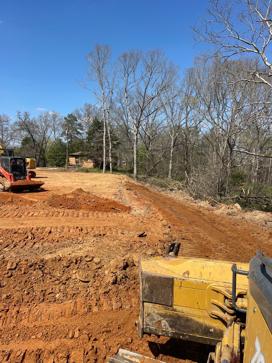 Site Preparation for Maness Trucking & Excavation in Lexington, TN