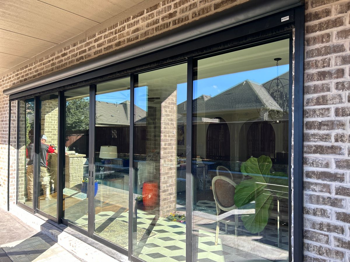 Blinds or Electronic Roller Shade installation for Light It Up AV and Turf in Keller, TX