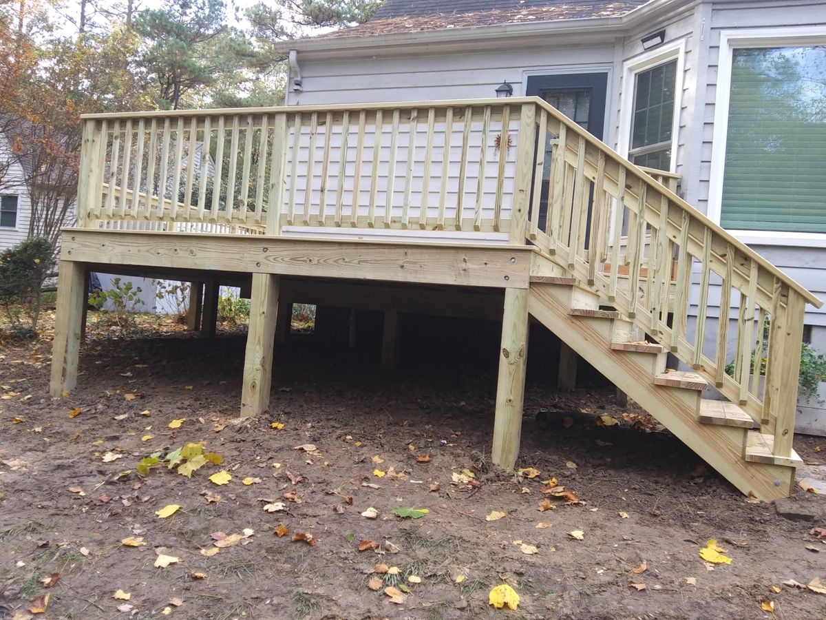 Wood Decks for Lester Contracting LLC in Richmond, VA