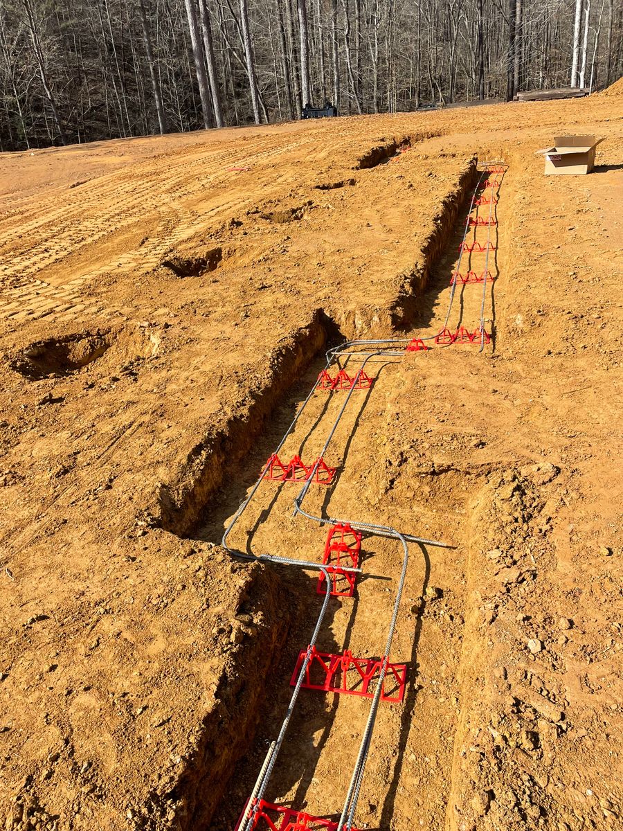 Footers for Allred Construction in Heflin, AL
