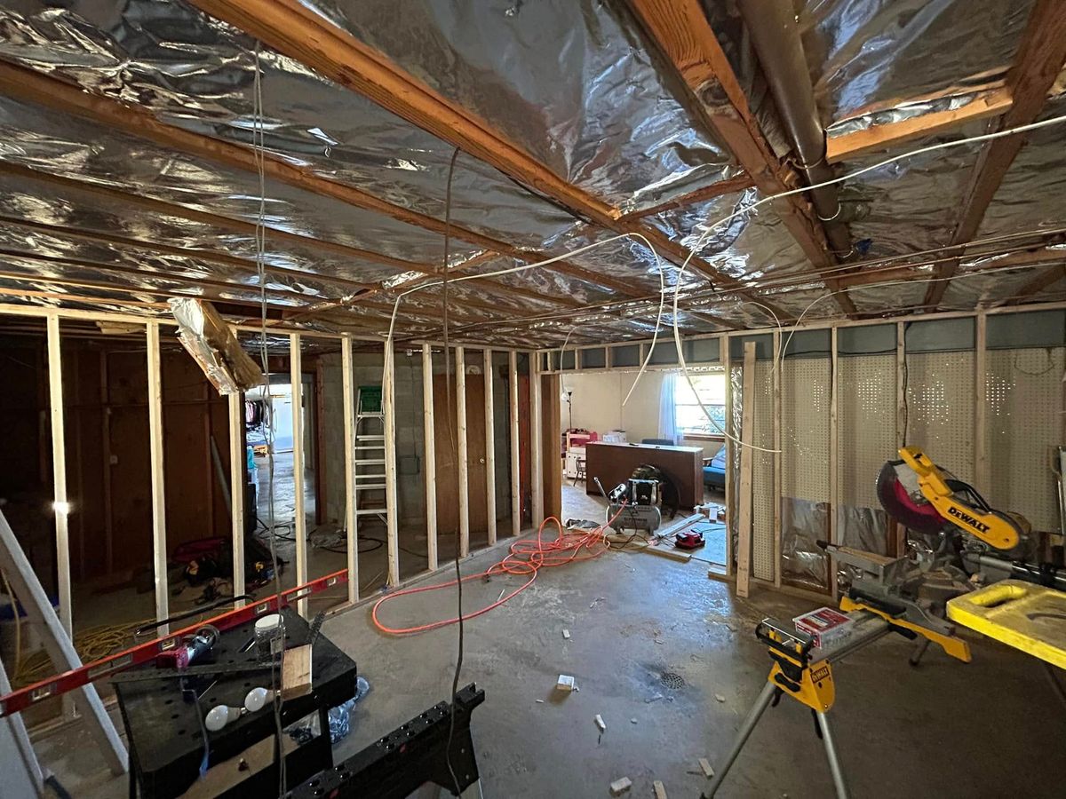 Framing for E&H Contracting in Staunton, VA