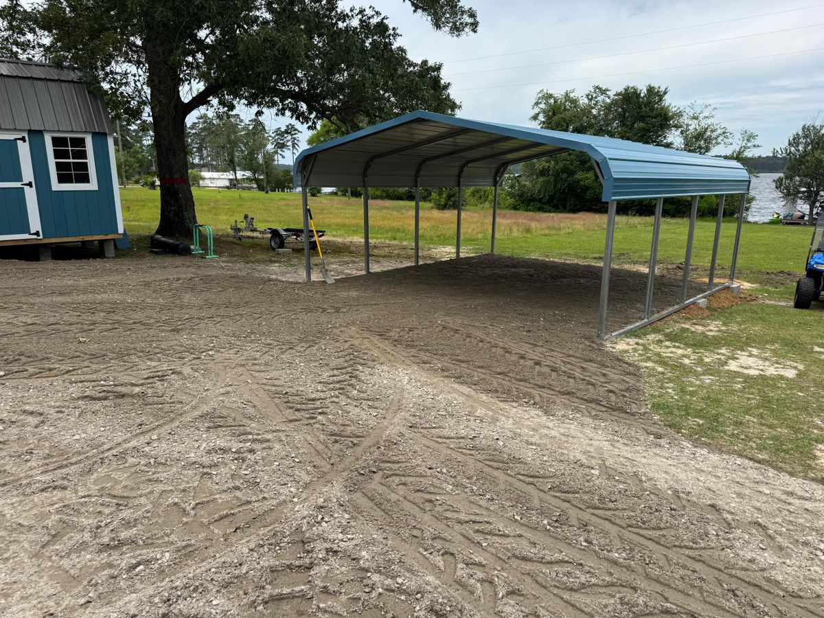 Roadbeds and aggregate for Clean Acres LLC in Hartsville, SC