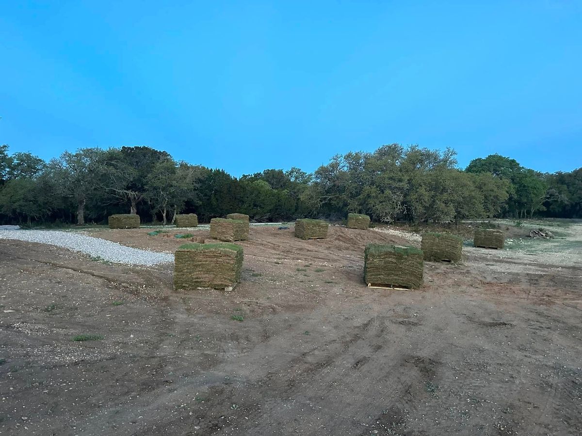 Sod Instsall for CrossCut in Kempner, TX