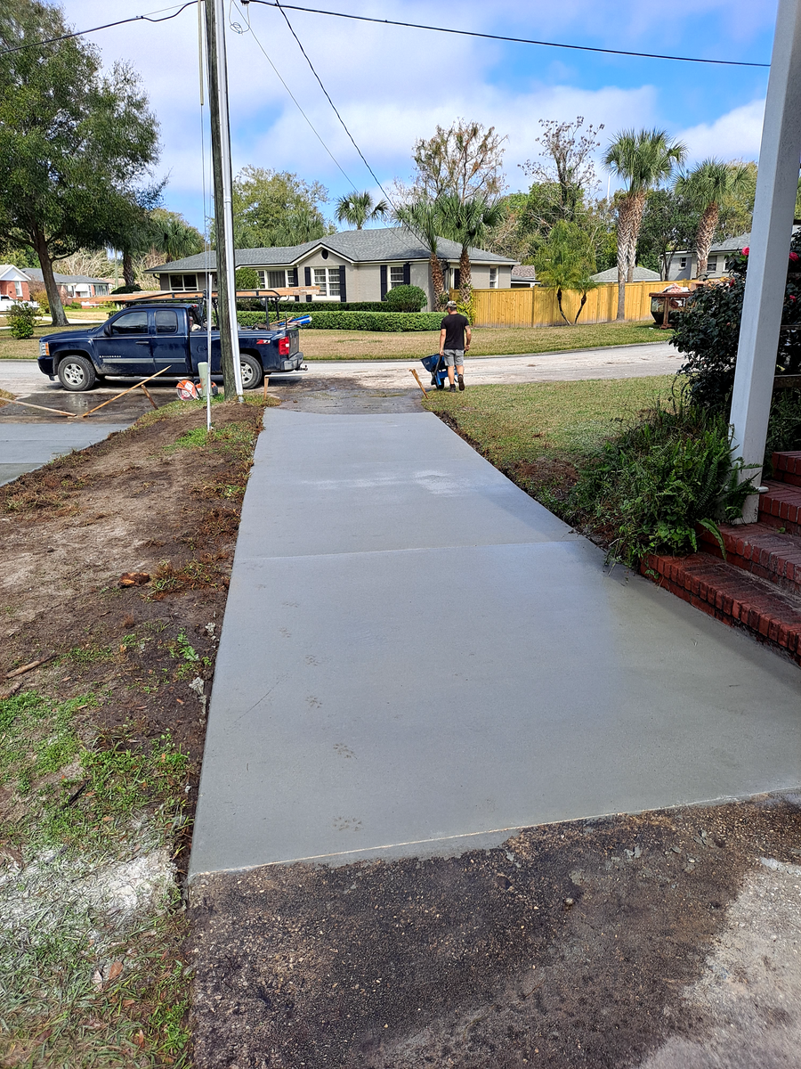 Concrete Patio and Driveways for KCS Concrete in Middleburg, FL